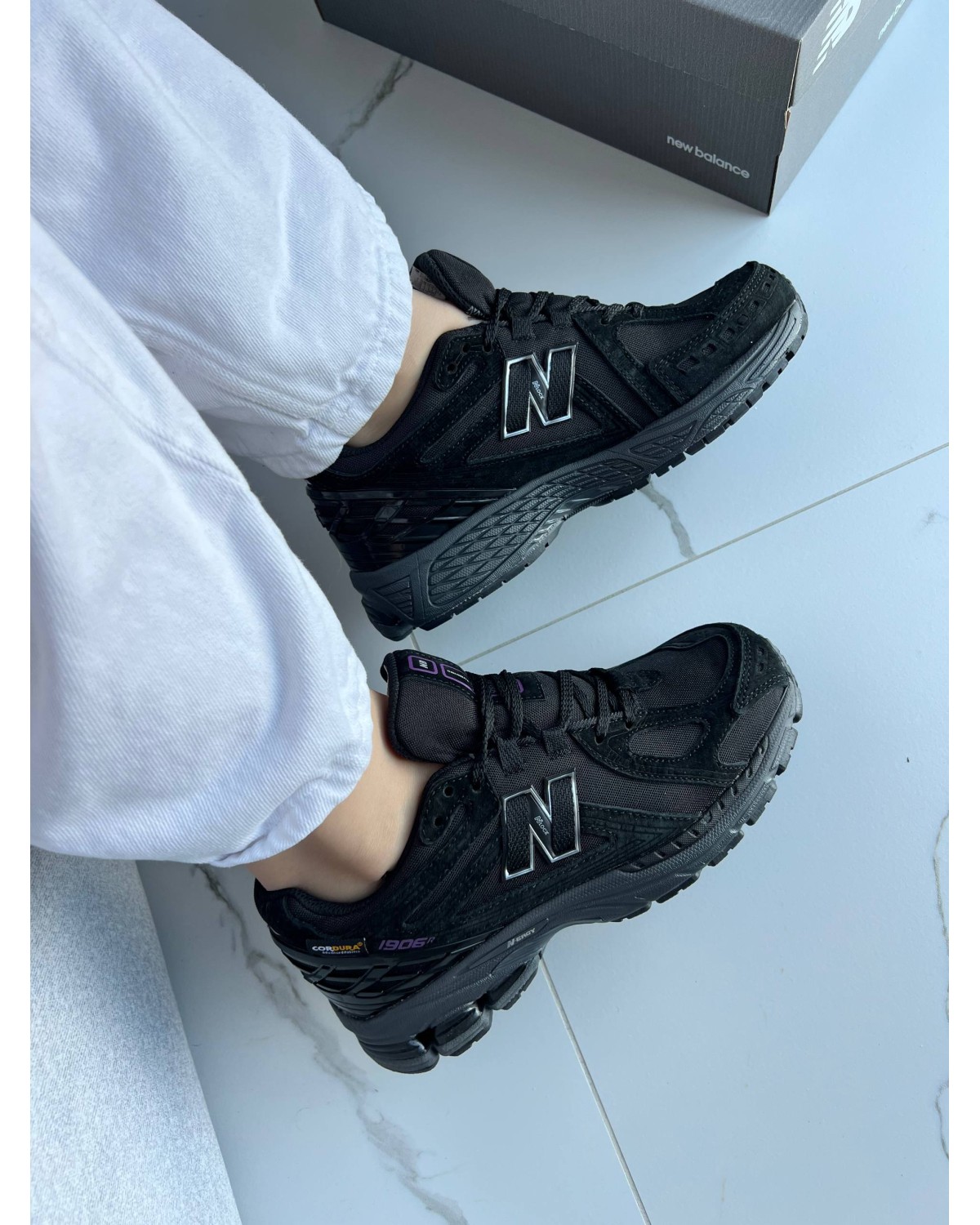 New Balance 1906R Cordura Full Black Purple