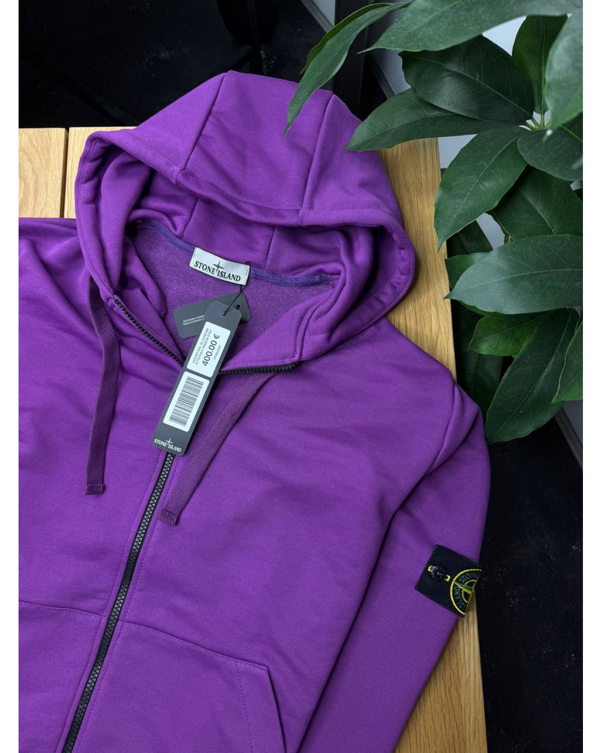 Зіп худі Stone Island Violet