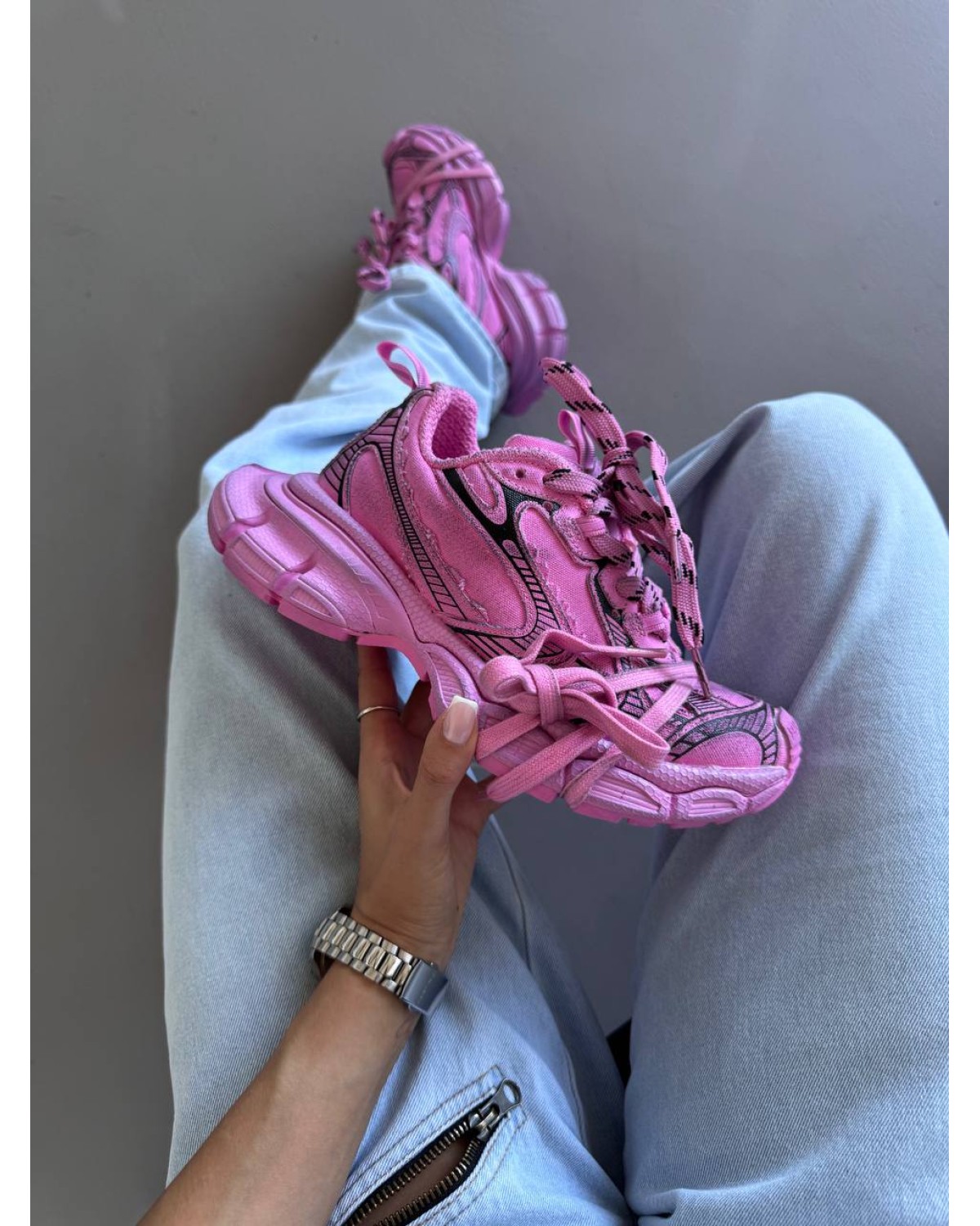Balenciaga 3XL Vintage Pink / Black