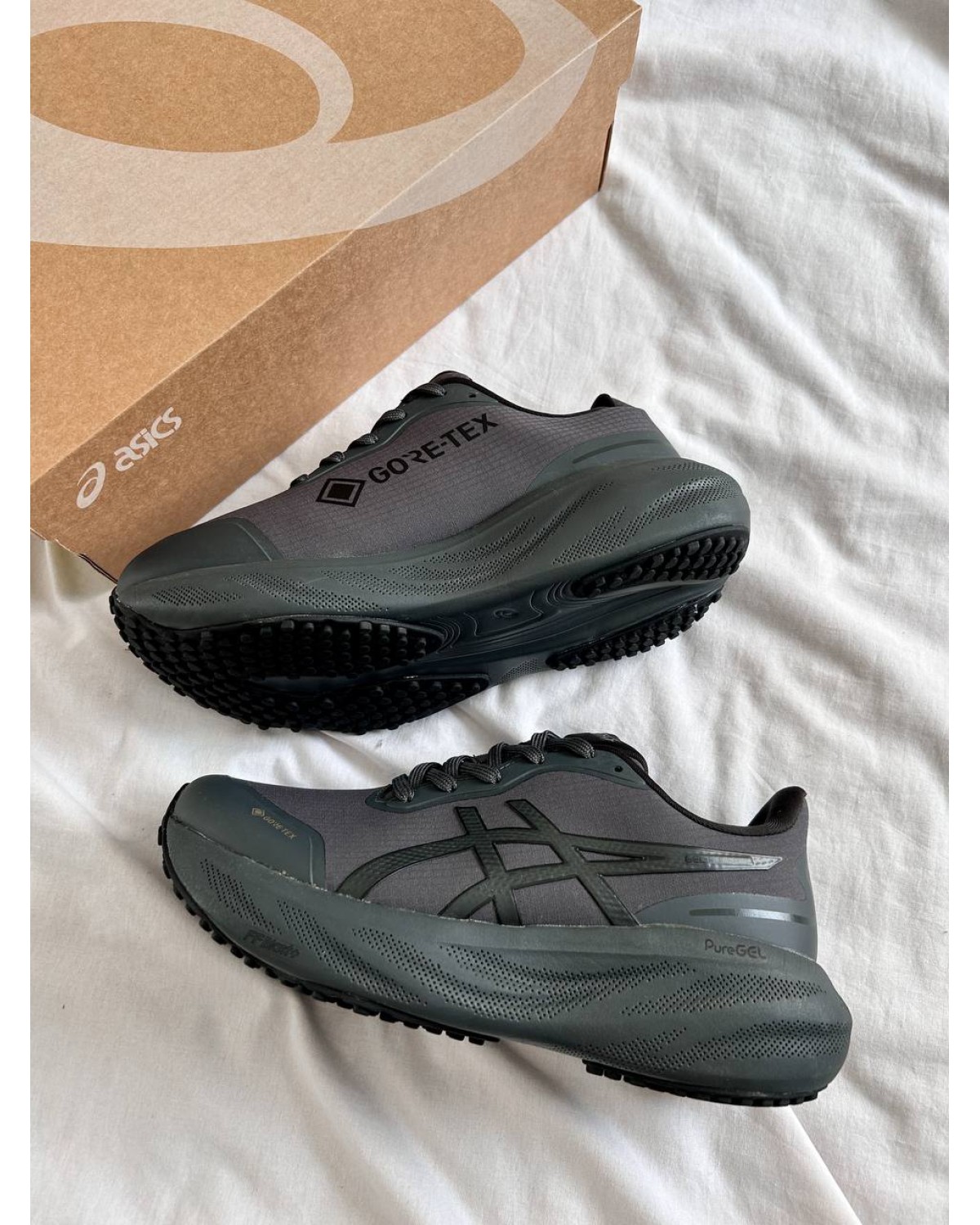 Asics Gel-Kayano 30 Gore-Tex Black-blue