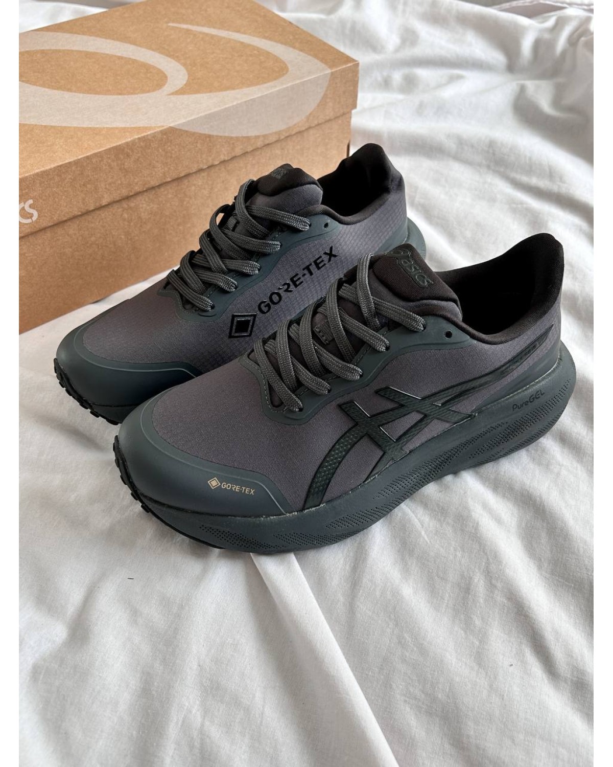 Asics Gel-Kayano 30 Gore-Tex Black-blue