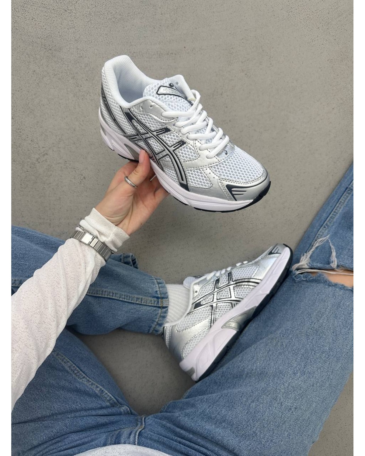 Asics Gel-1130 White Pure Silver