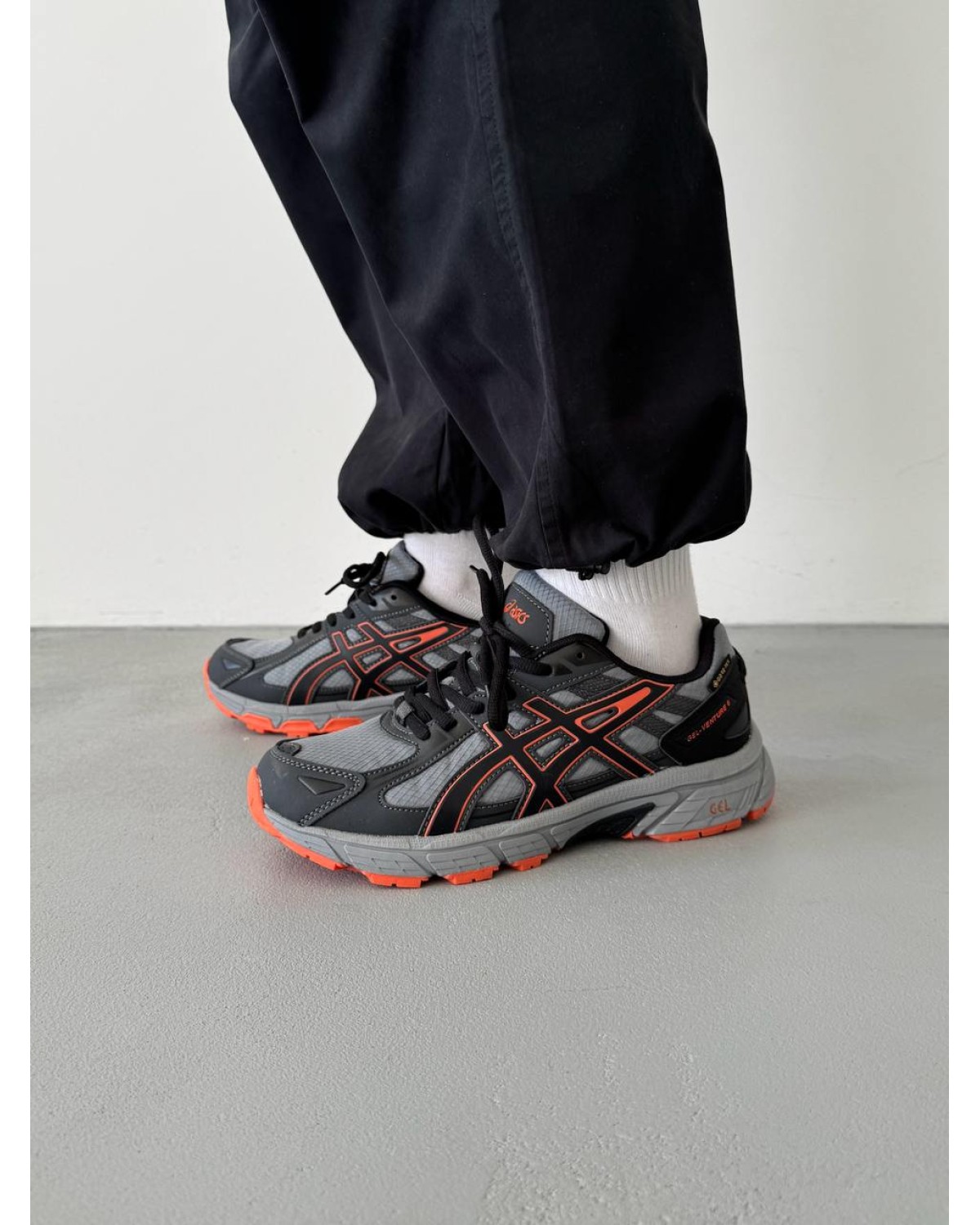 Asics Gel-Venture 6 Grey/Orange Gore-Tex