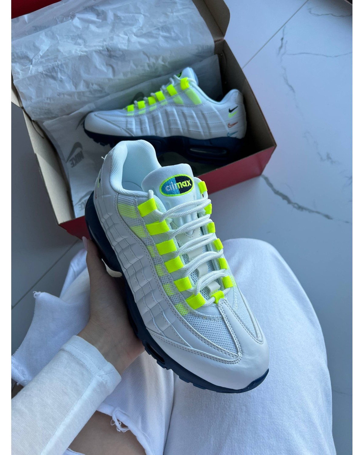 Nike Air Max 95 Multi-Color Swoosh Volt