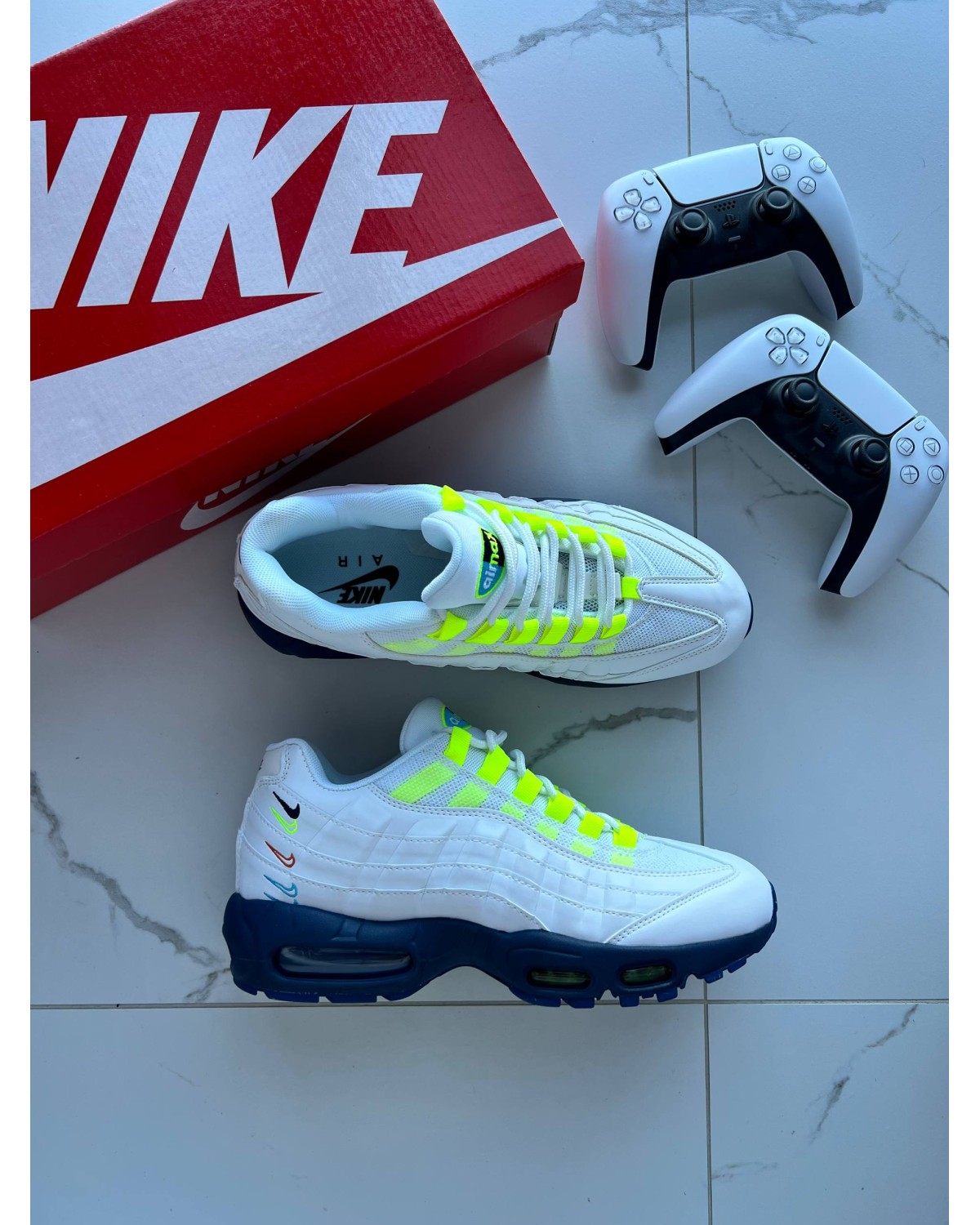 Nike Air Max 95 Multi-Color Swoosh Volt