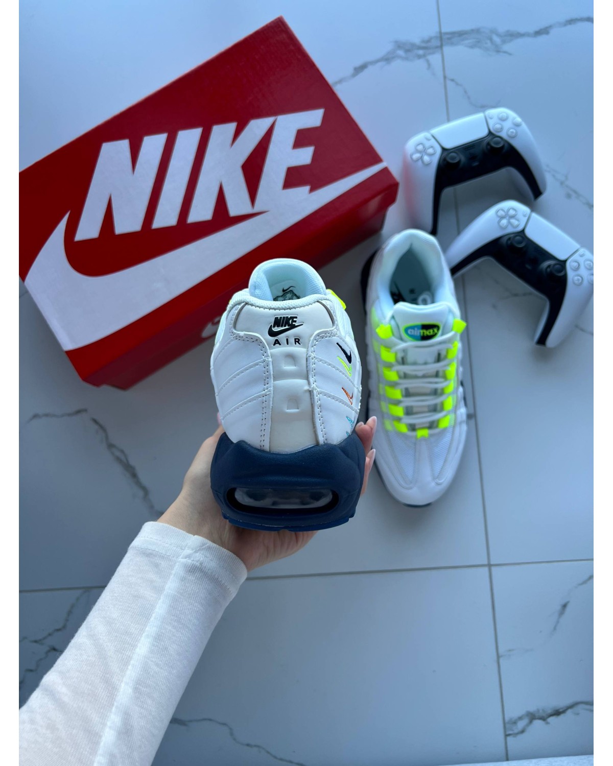 Nike Air Max 95 Multi-Color Swoosh Volt