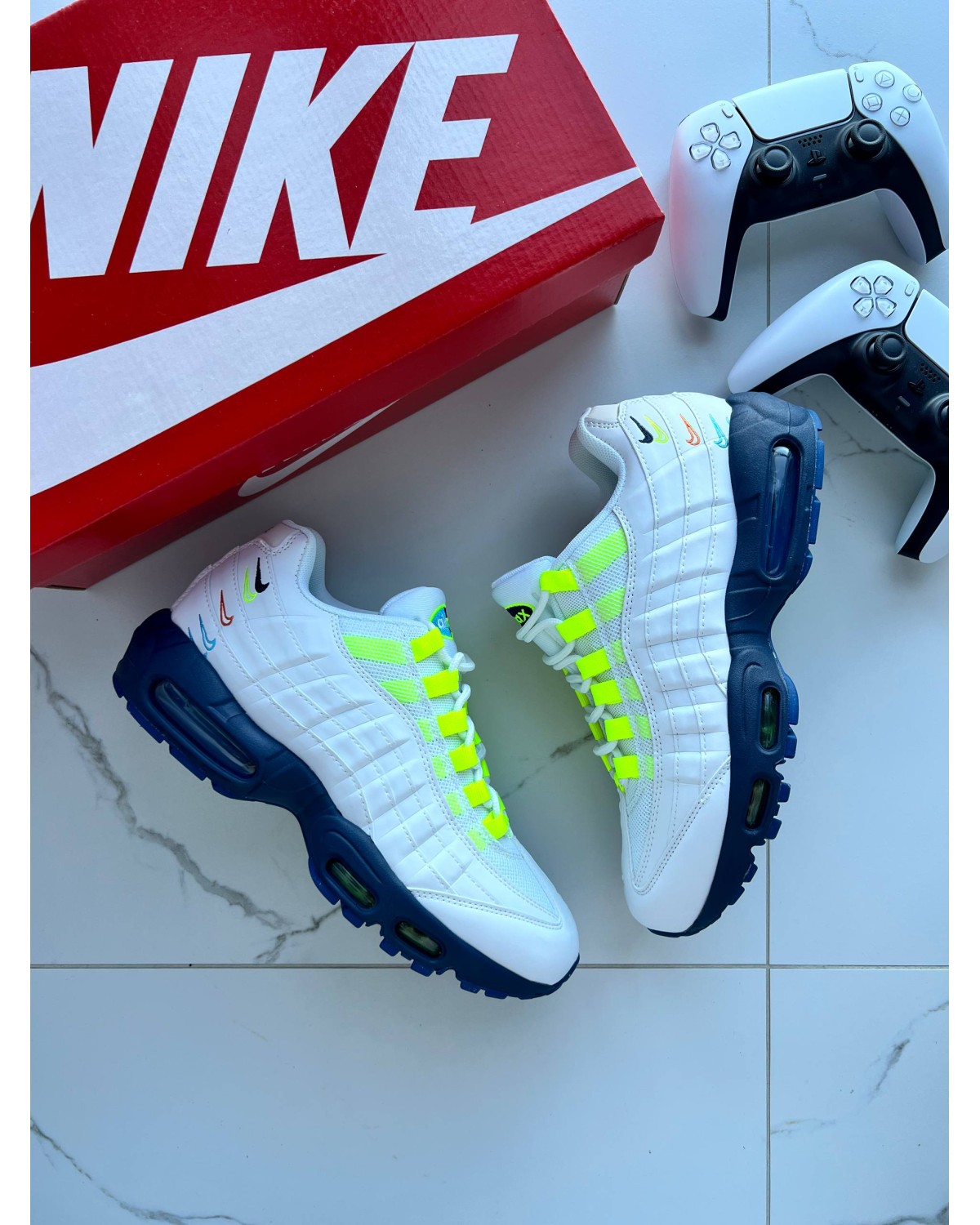 Nike Air Max 95 Multi-Color Swoosh Volt