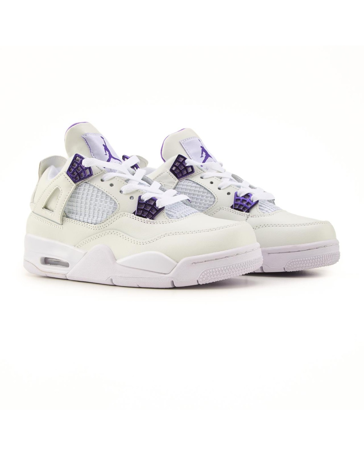 Nike Air Jordan Retro 4 White Purple