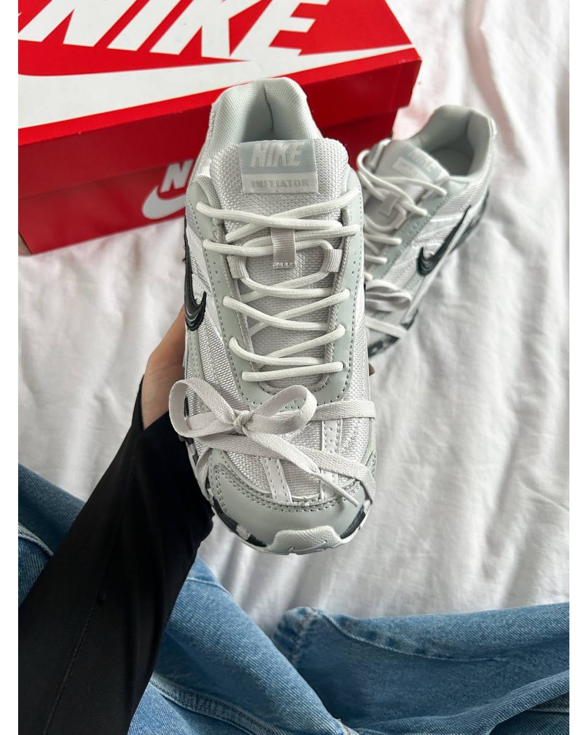 Nike Initiator Light Grey Custom