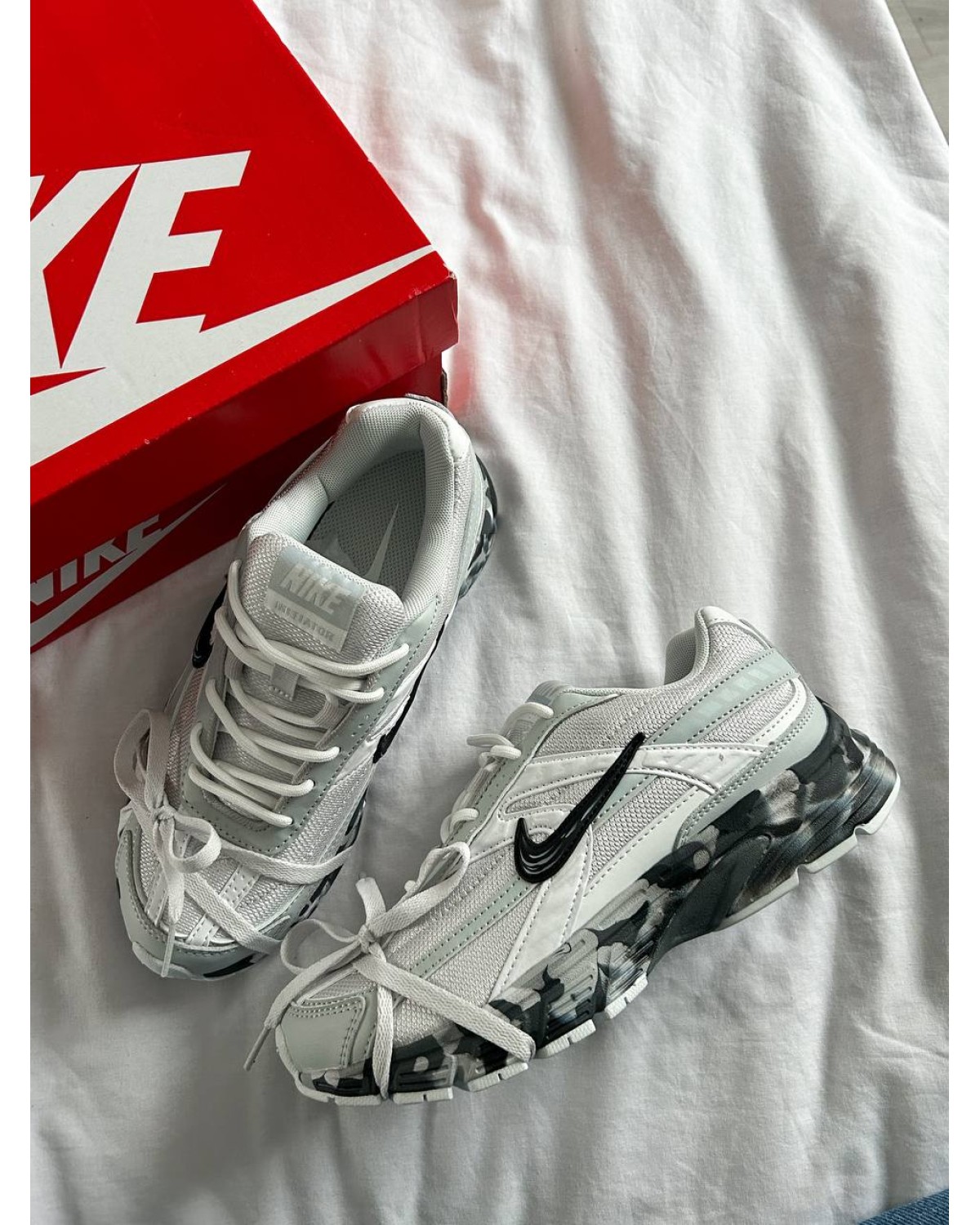 Nike Initiator Light Grey Custom