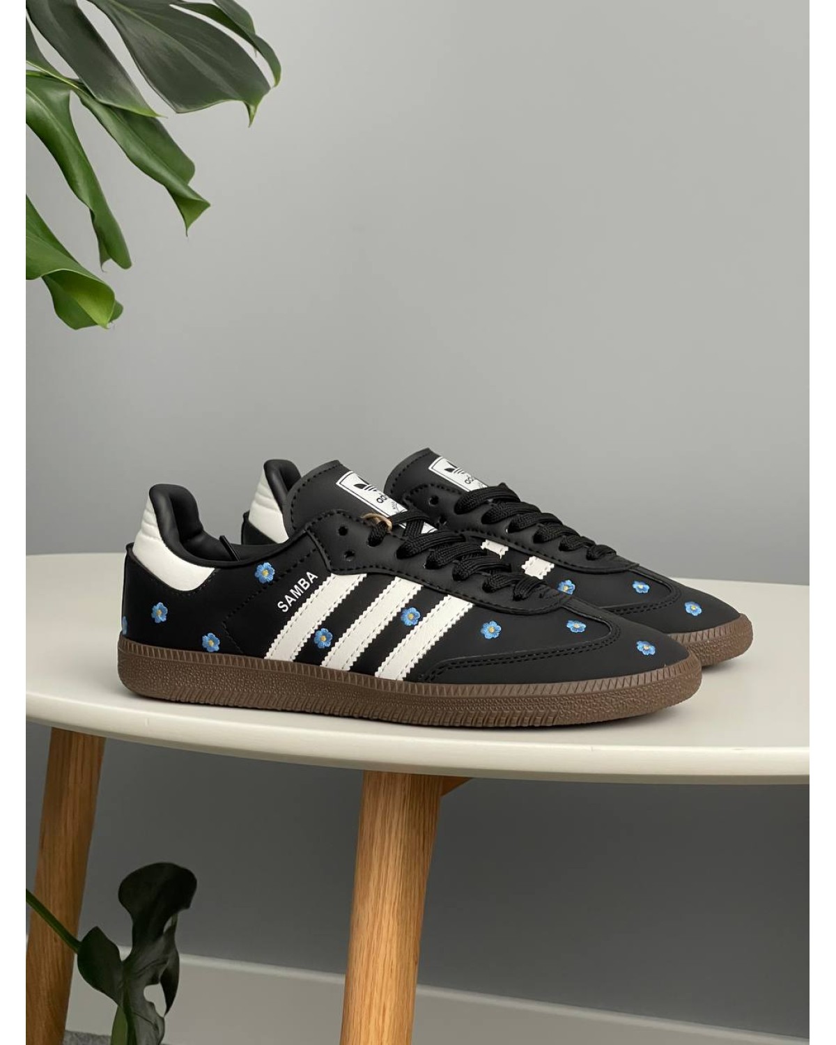 Adidas Samba Black Floral Embroidery