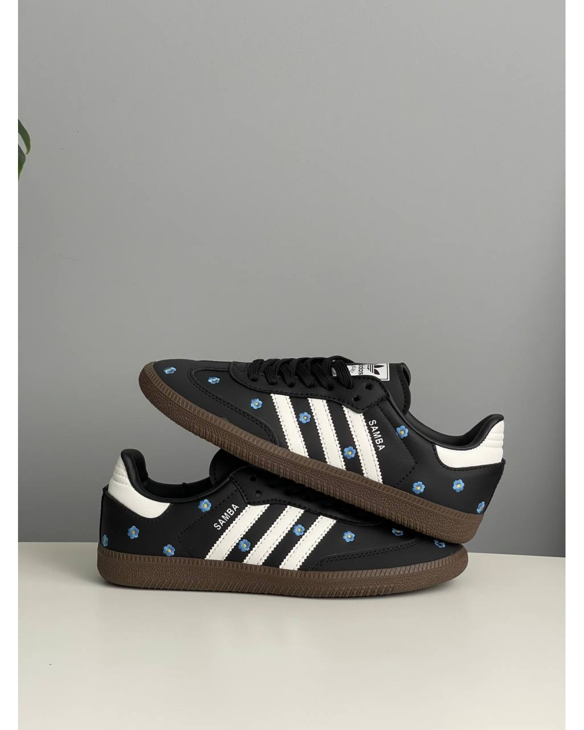 Adidas Samba Black Floral Embroidery