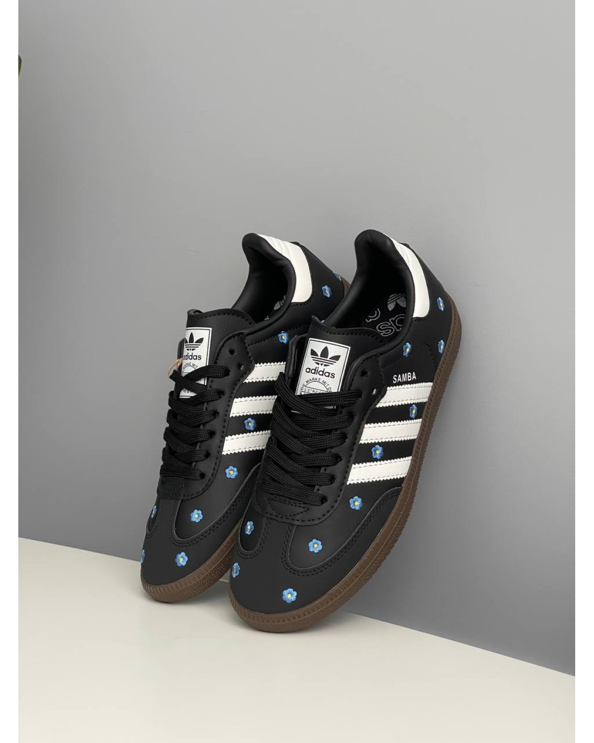 Adidas Samba Black Floral Embroidery