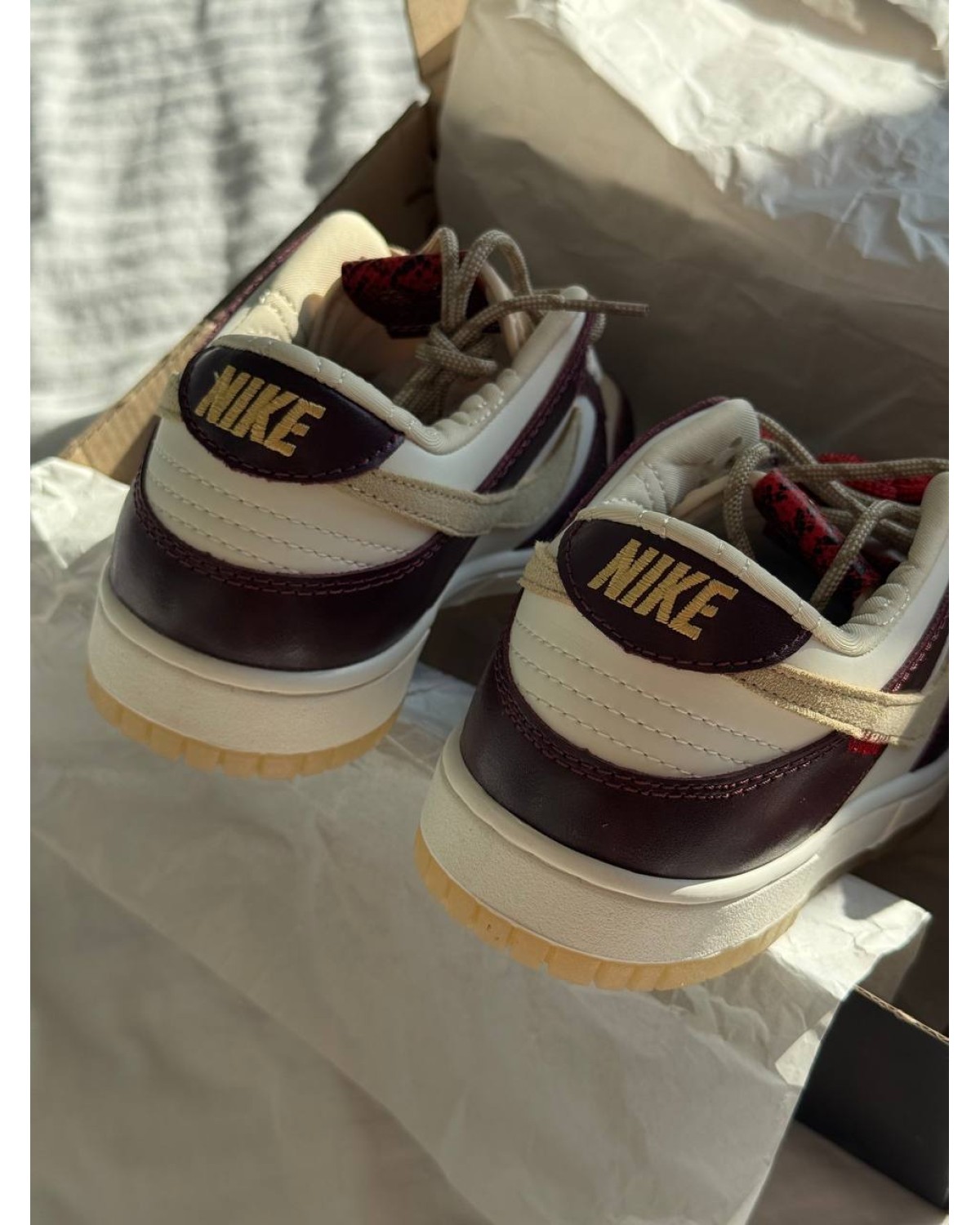 Nike Dunk LX White/Maroon