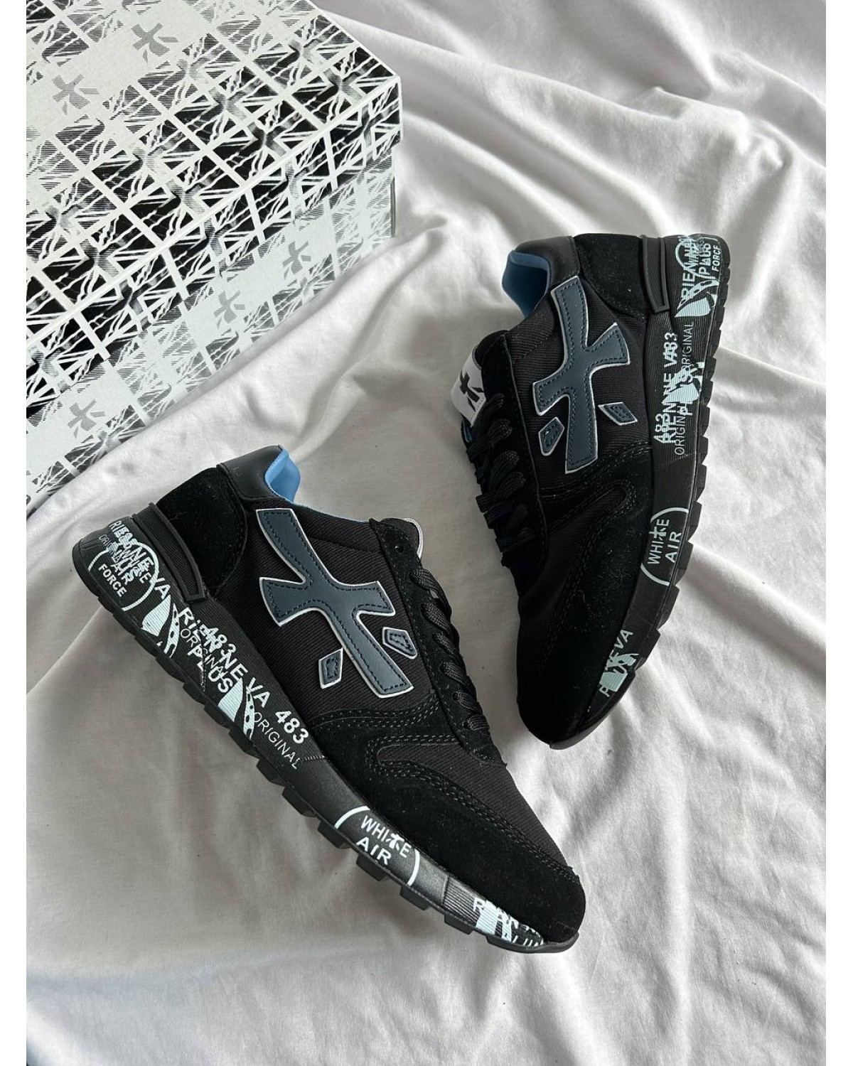 Premiata Mick Black Blue