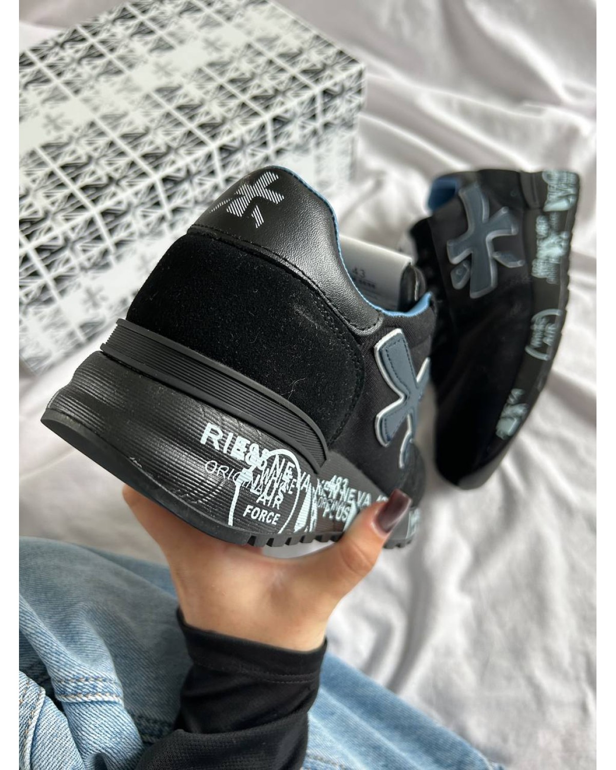 Premiata Mick Black Blue