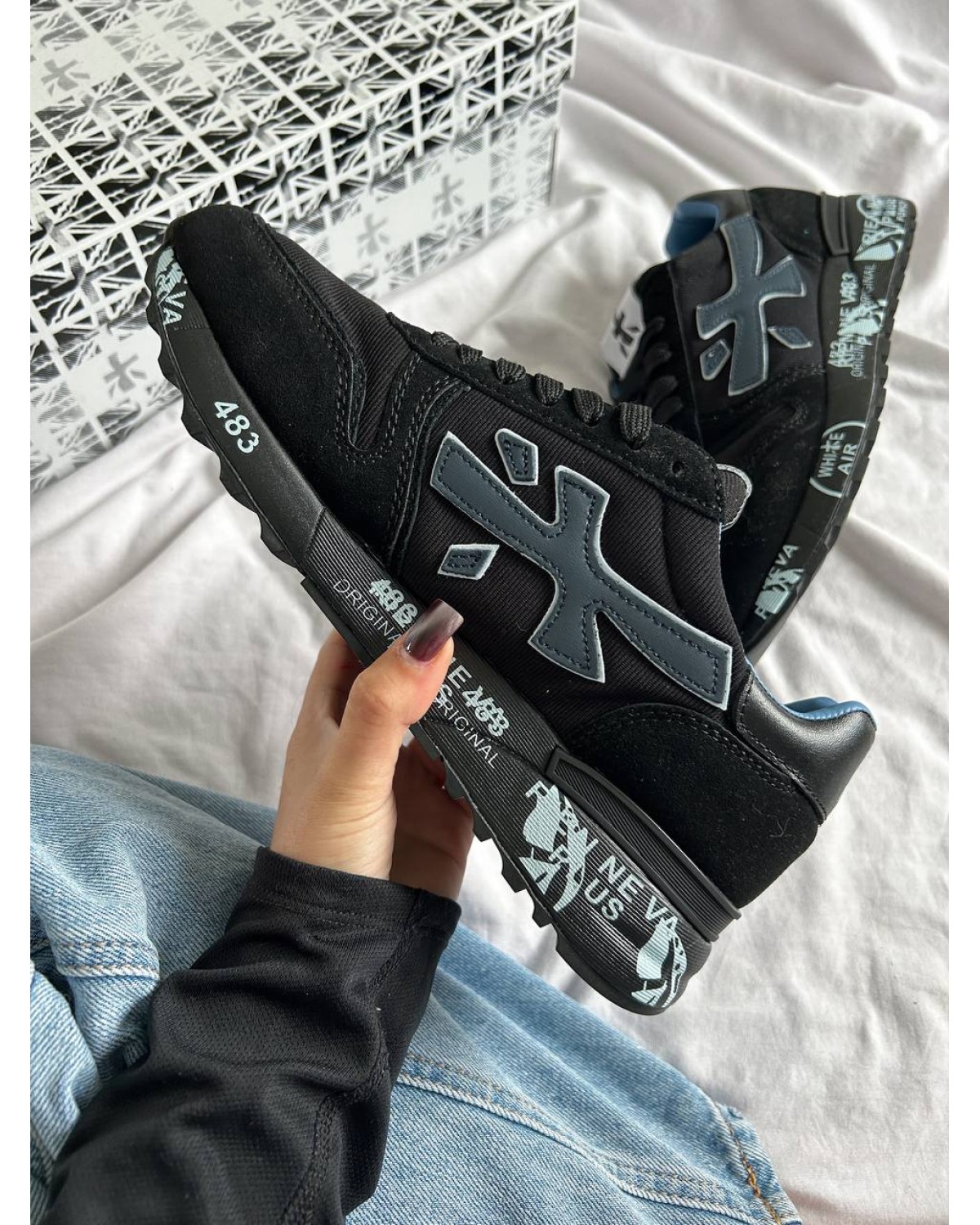 Premiata Mick Black Blue