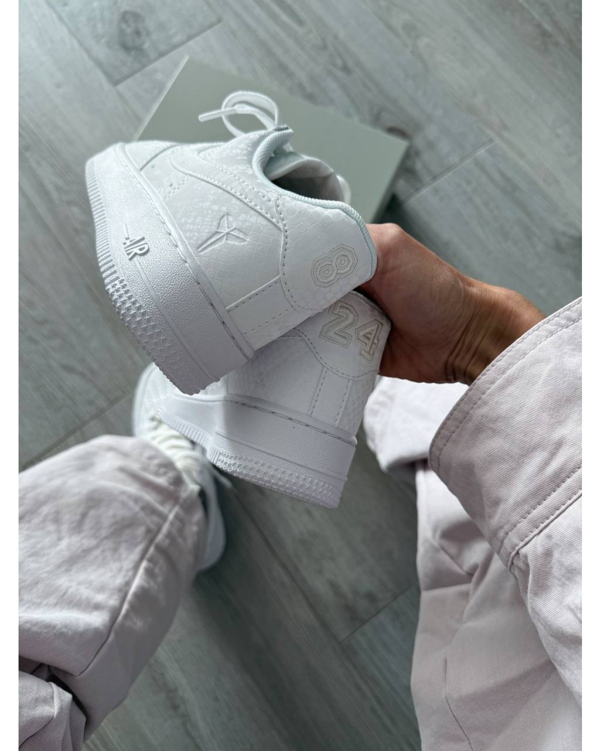 Kobe Bryant Nike Air Force 1 Low Triple White