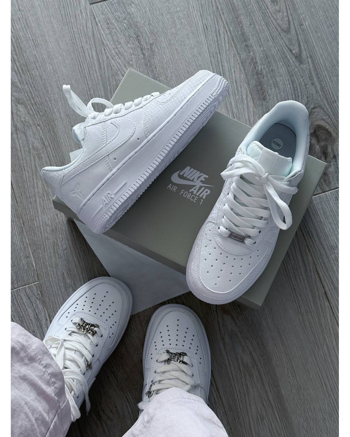 Kobe Bryant Nike Air Force 1 Low Triple White