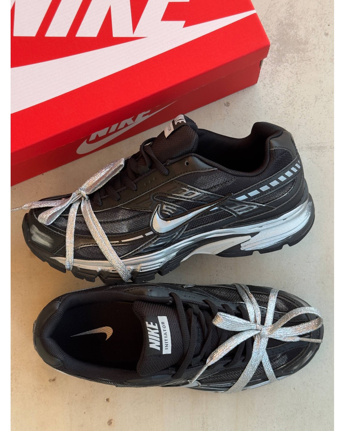 Nike Initiator Custom Silver Black 2.0