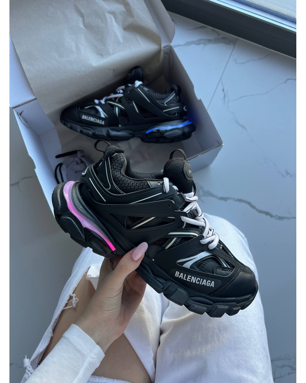 Balenciaga Track Black LED