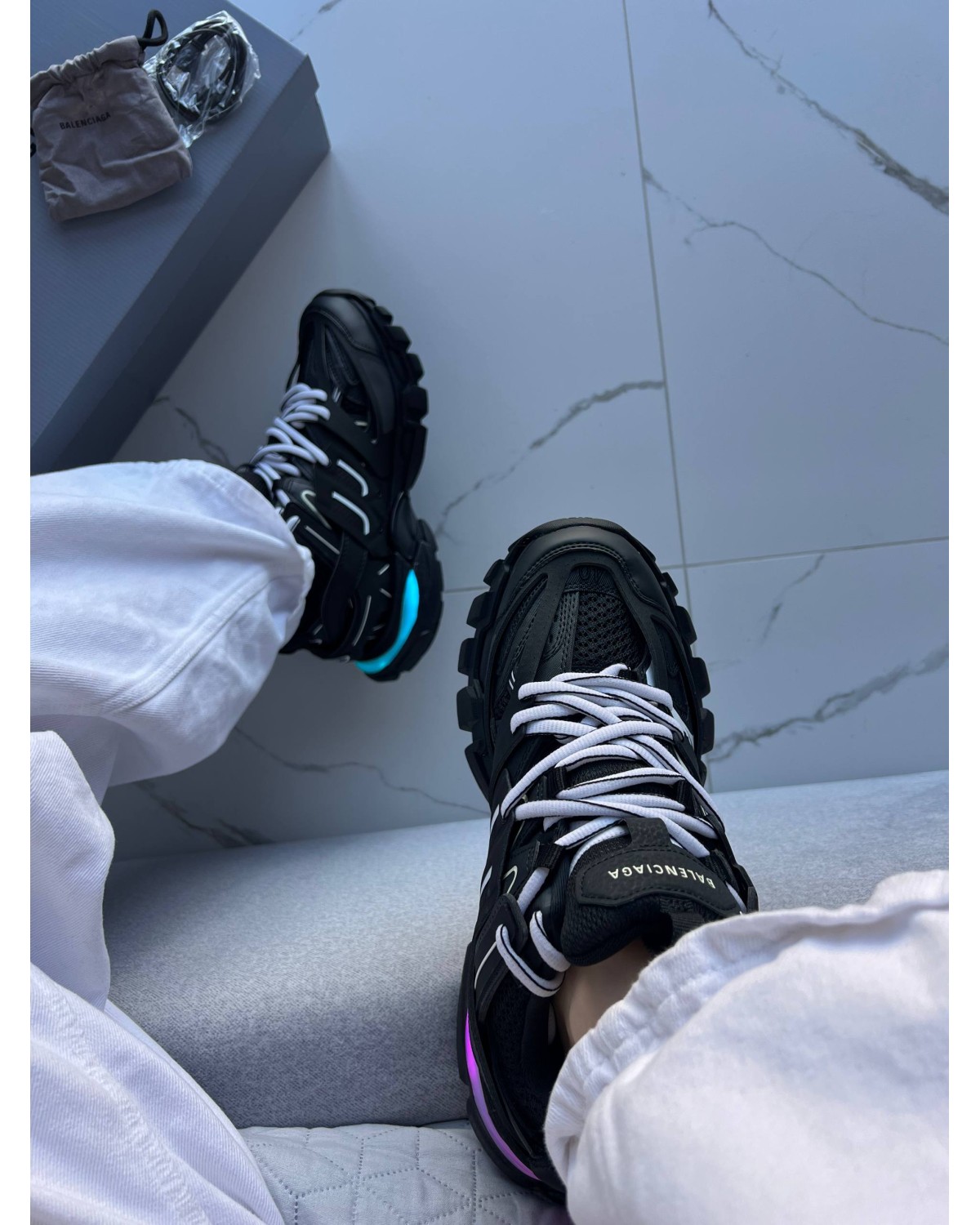 Balenciaga Track Black LED