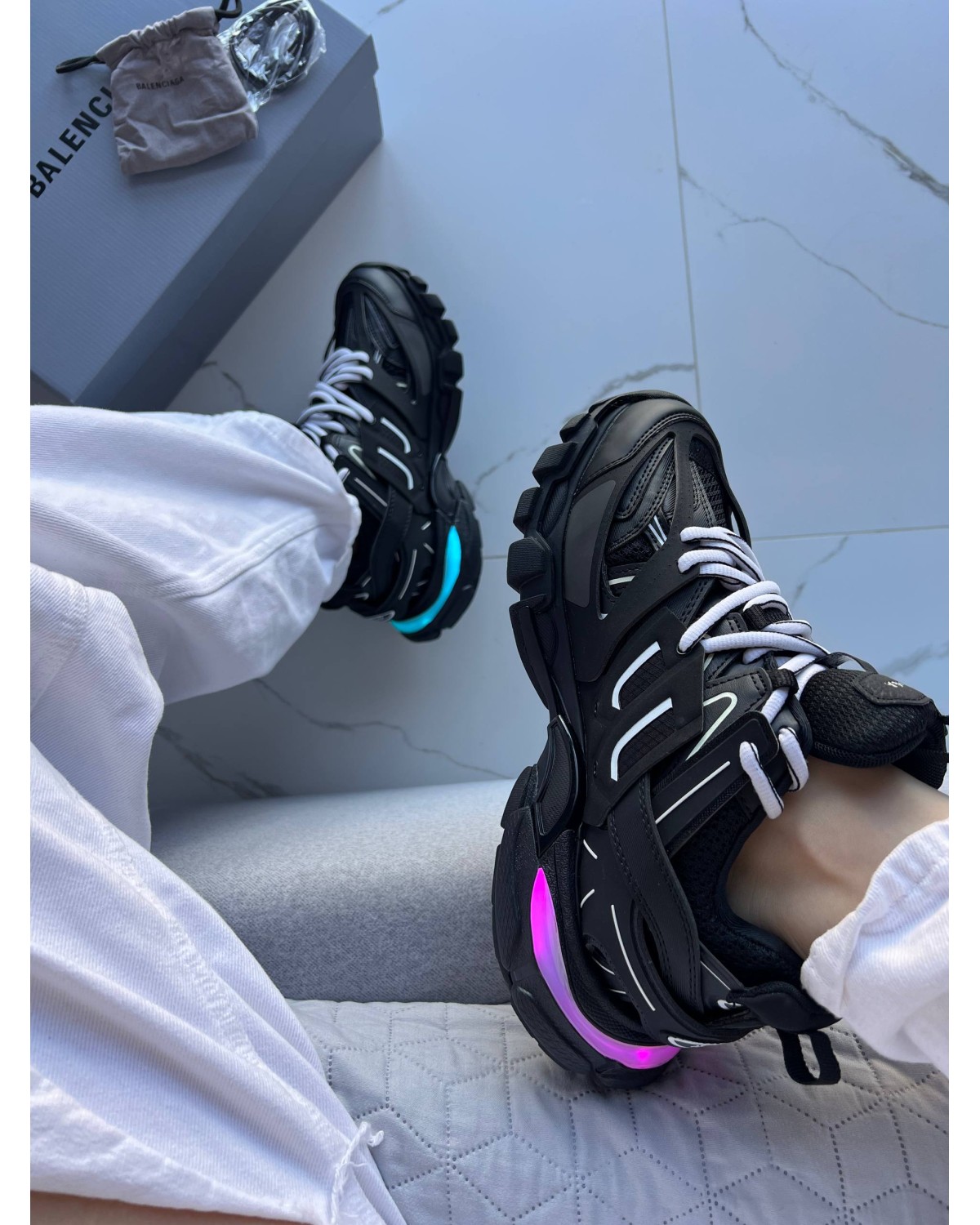 Balenciaga Track Black LED