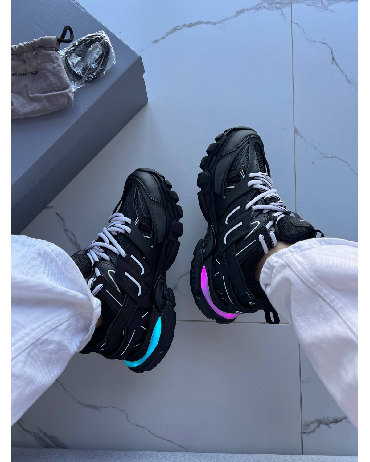 Balenciaga Track Black LED