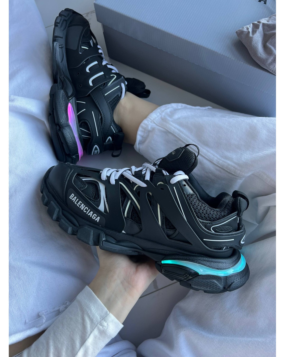Balenciaga Track Black LED