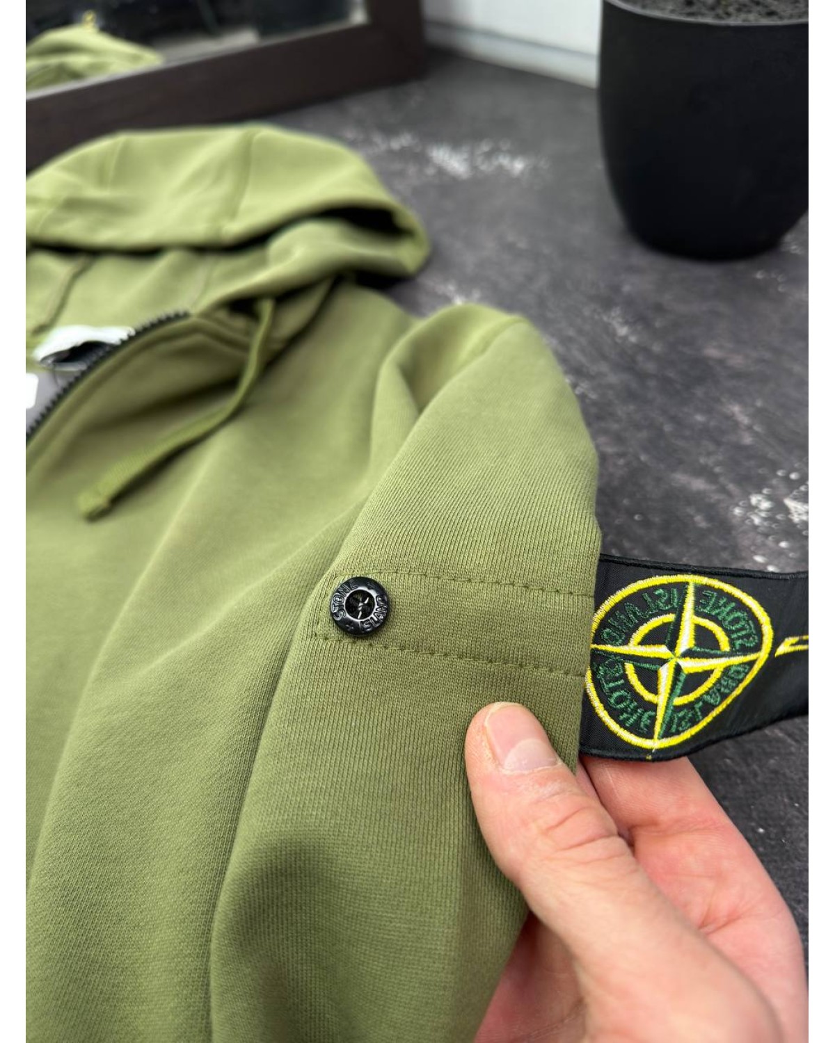 Zip Hoodie Stone Island Olive