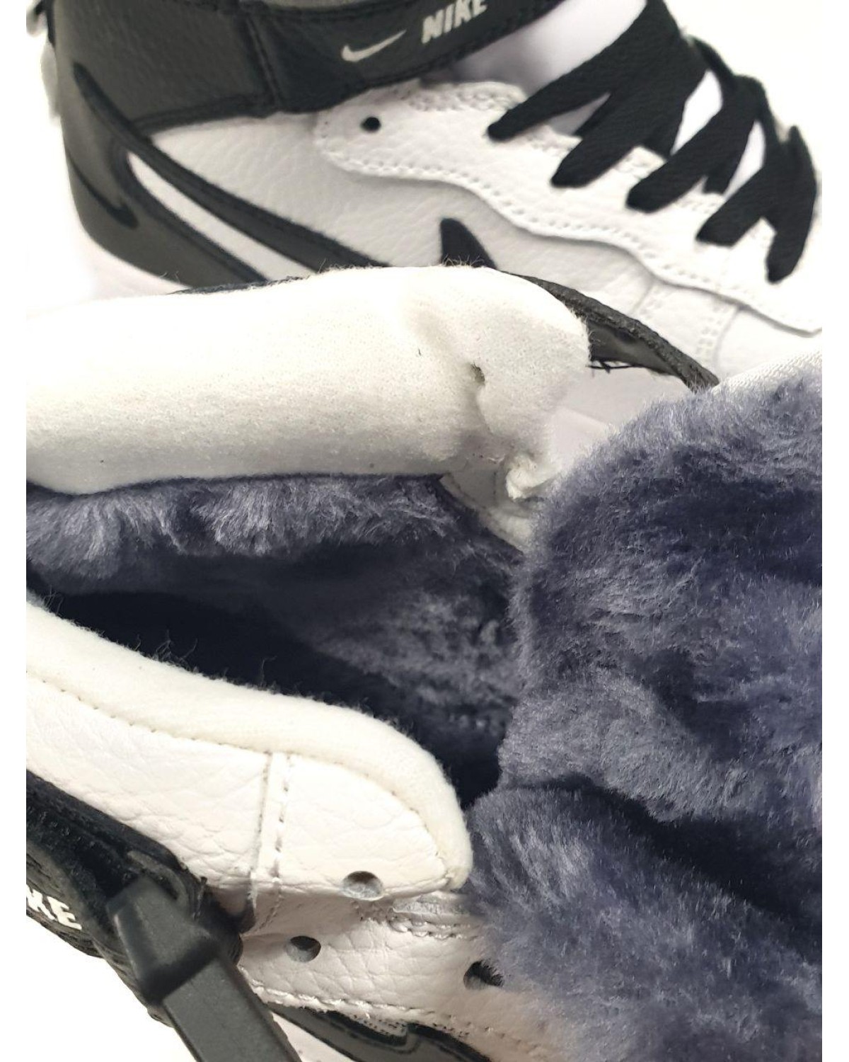 Nike Air Force Utiliti High White Black Winter Fur