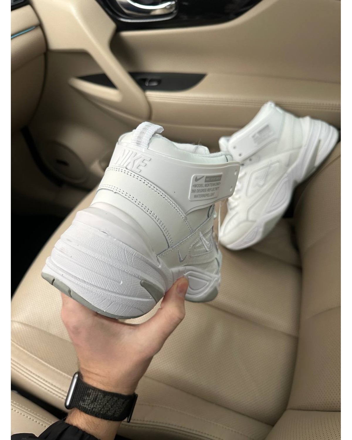 Nike M2k Tekno White 2 Fur