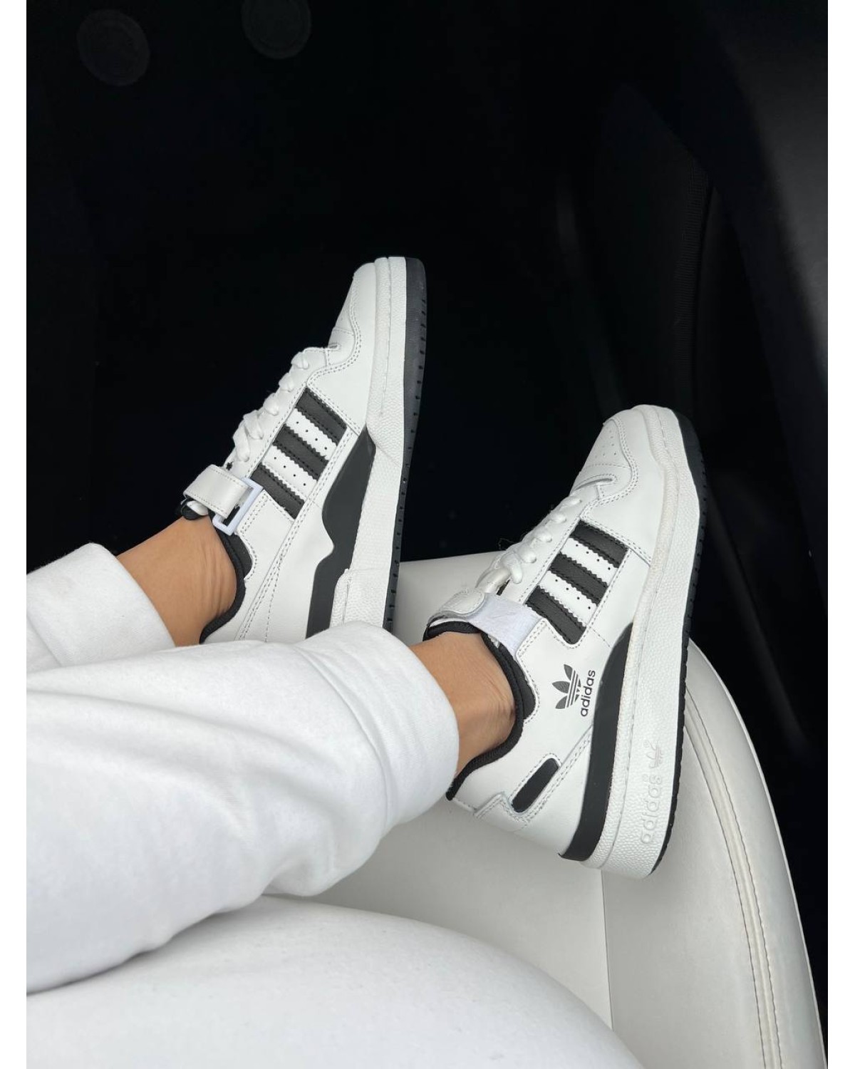 Adidas Forum White Black New