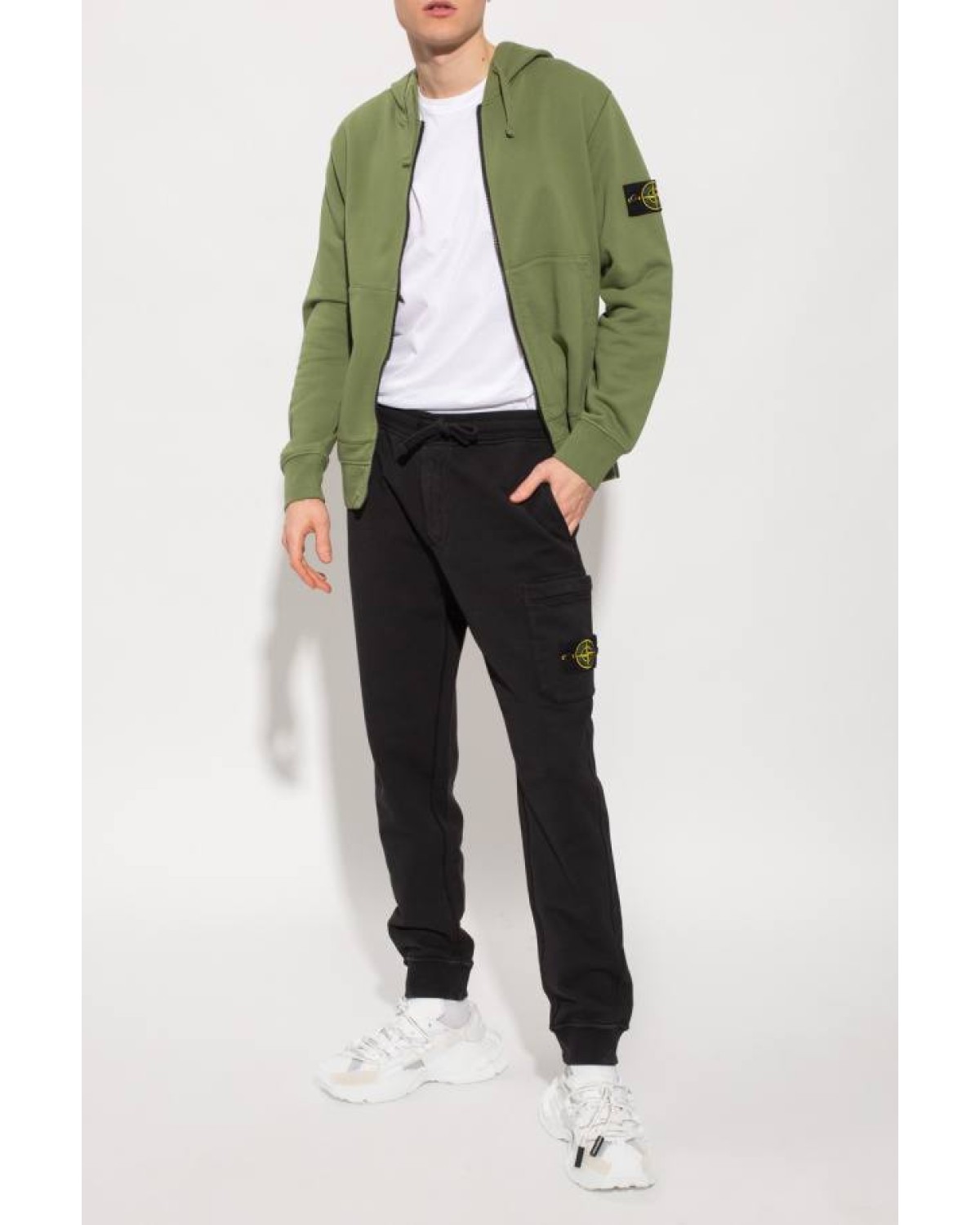 Zip Hoodie Stone Island Olive
