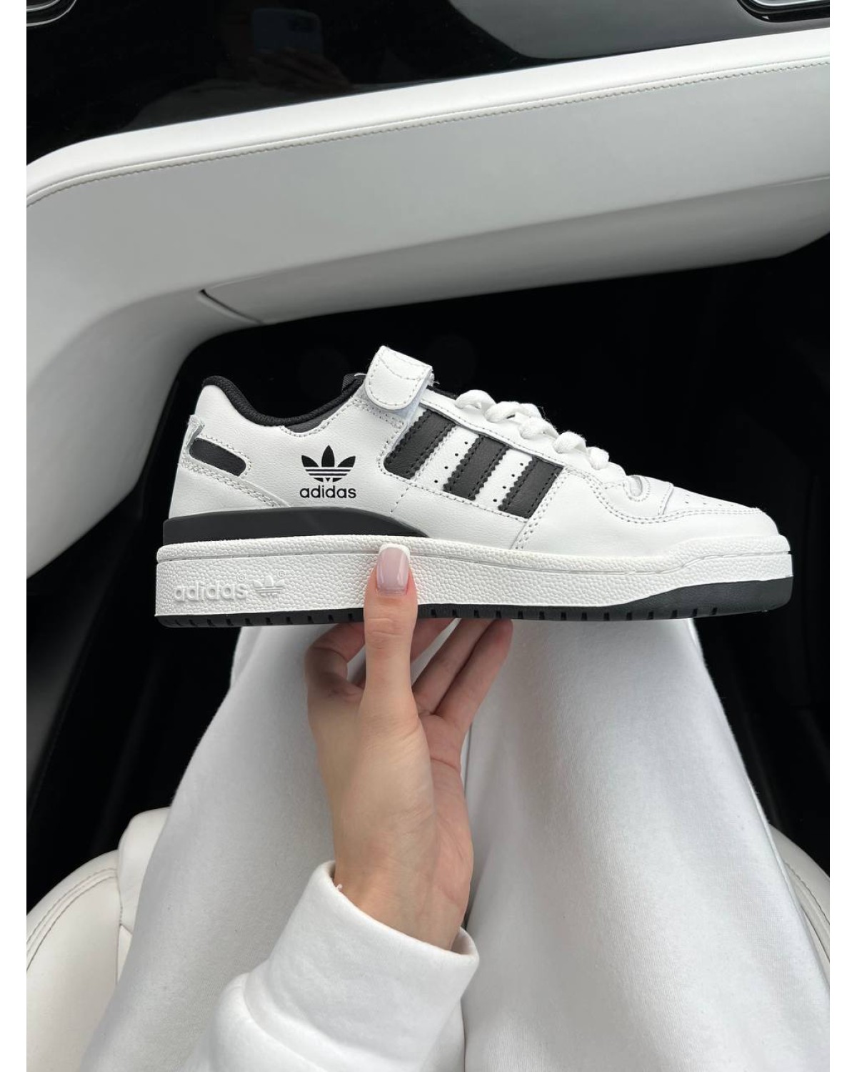 Adidas Forum White Black New