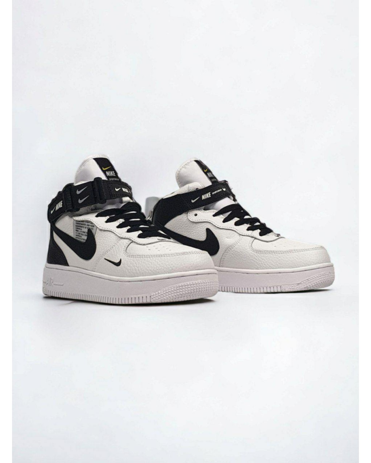 Nike Air Force Utiliti High White Black Winter Fur