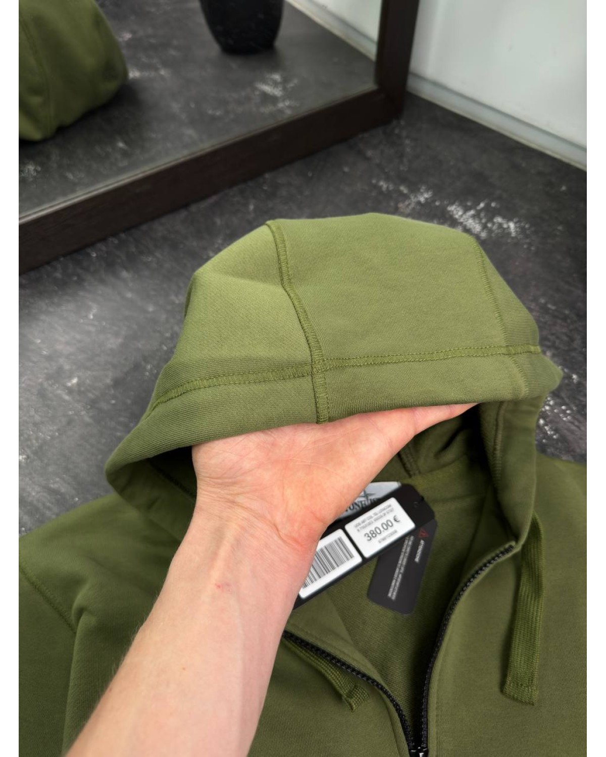 Zip Hoodie Stone Island Olive