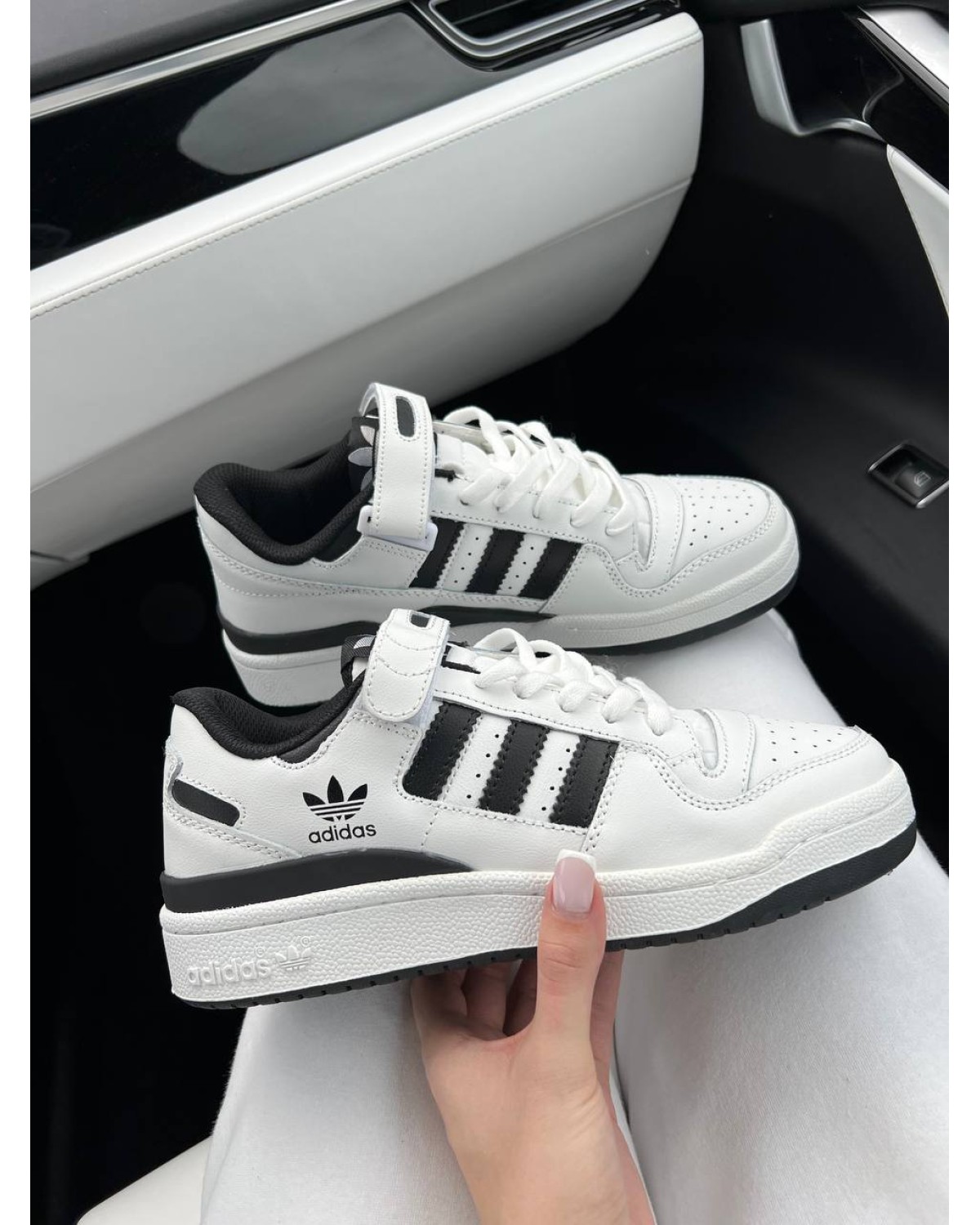 Adidas Forum White Black New